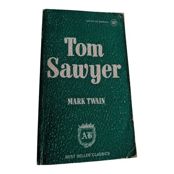 Tom Sawyer Mark Twain Best Seller Classics Award Books Inc Green Cover Complete - Picture 1 of 4